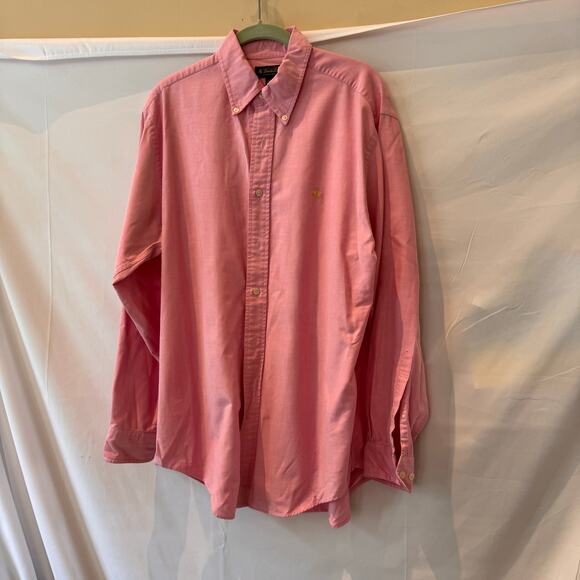 Brooks Brothers EUC 100% cotton pinkish textured long sleeve with Golden Fleece - Picture 8 of 8